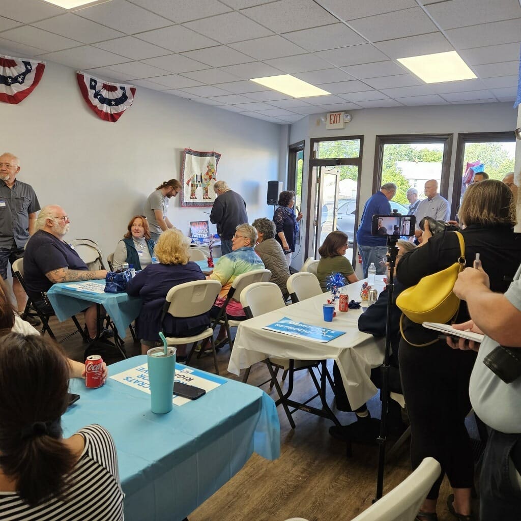 Image of people at the Ashtabula County Democratic Partys Headquarters Grand Opening